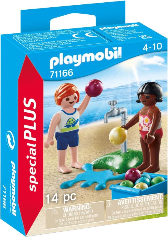 Set figurek a příslušenství Playmobil 71166 Děti s vodními balóny