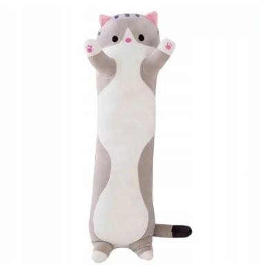 Plyšák Kočka šedá 50 cm
