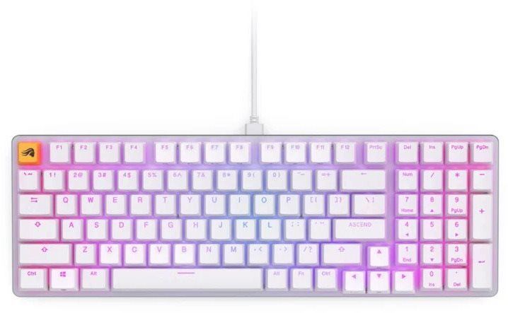Herní klávesnice Glorious GMMK 2 Full-Size keyboard - Fox Switches, US-Layout, white