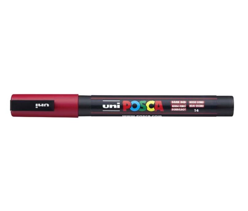 POSCA akrylový popisovač PC-3M, 0,9-1,3 mm Barva: Tmavě červený