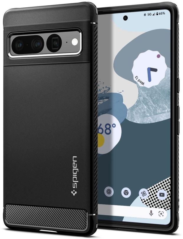 Kryt na mobil Spigen Rugged Armor Black Google Pixel 7 Pro