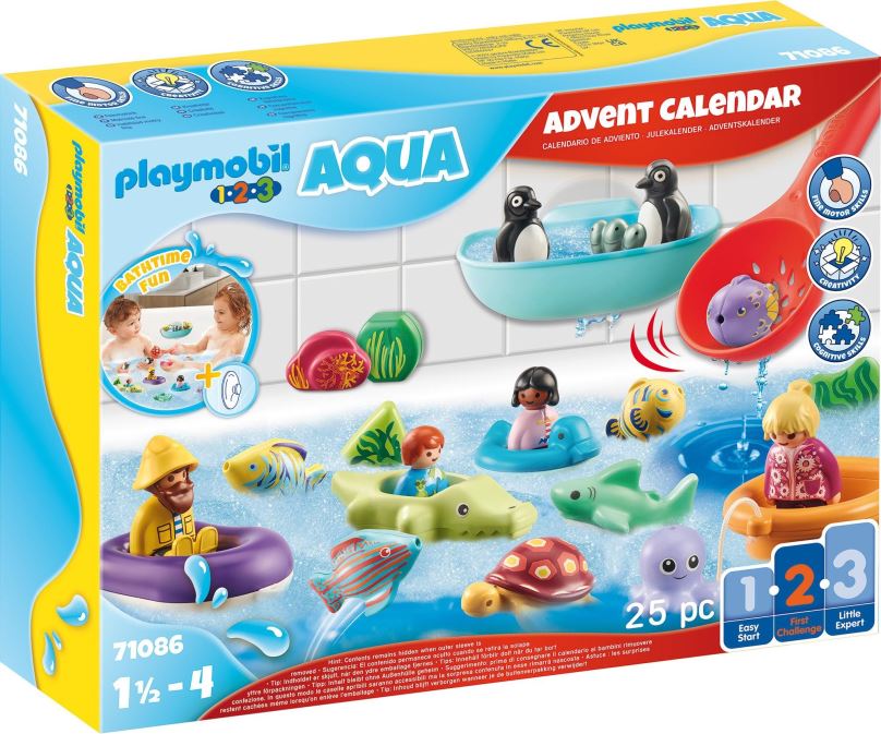 Playmobil 71086 Aqua Adventní kalendář Zábava ve vodě (1.2.3)