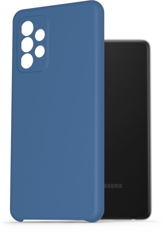 Kryt na mobil AlzaGuard Premium Liquid Silicone Case pro Samsung Galaxy A52 / A52 5G / A52s  modré
