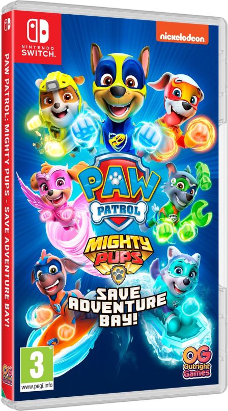 Hra na konzoli Tlapková Patrola: Mighty Pups Save Adventure Bay - Nintendo Switch