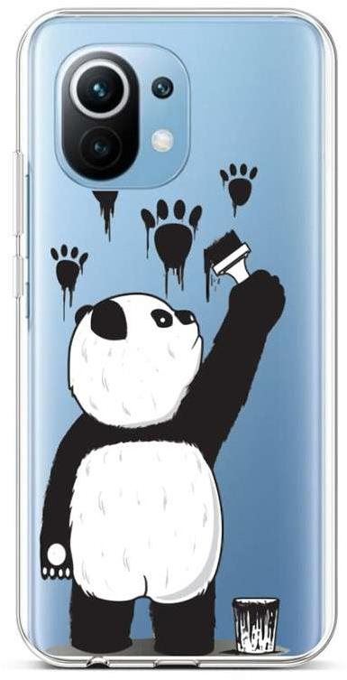 Kryt na mobil TopQ Kryt Xiaomi Mi 11 Lite silikon Rebel Panda 71575