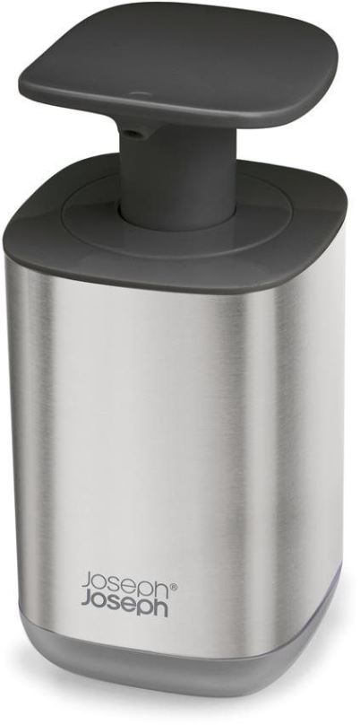 JOSEPH JOSEPH Dávkovač mýdla Presto Steel 85164, 250ml, nerez/černý