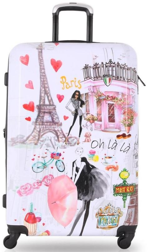 Cestovní kufr Tucci T-0163/3-L, Paris Love