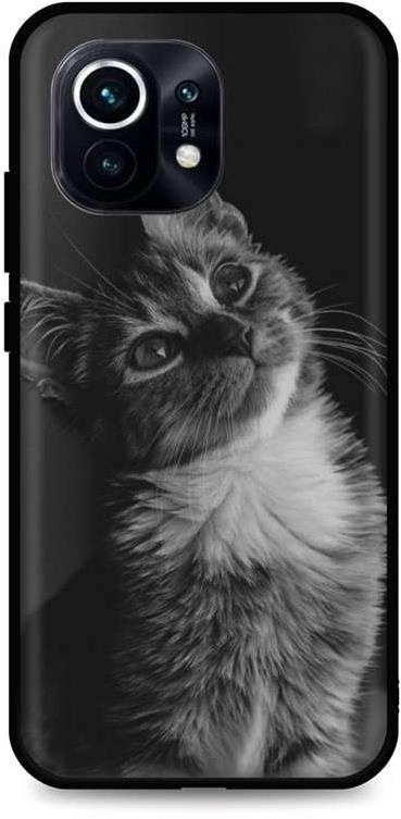 Kryt na mobil TopQ Xiaomi Mi 11 silikon Cute Cat 57548