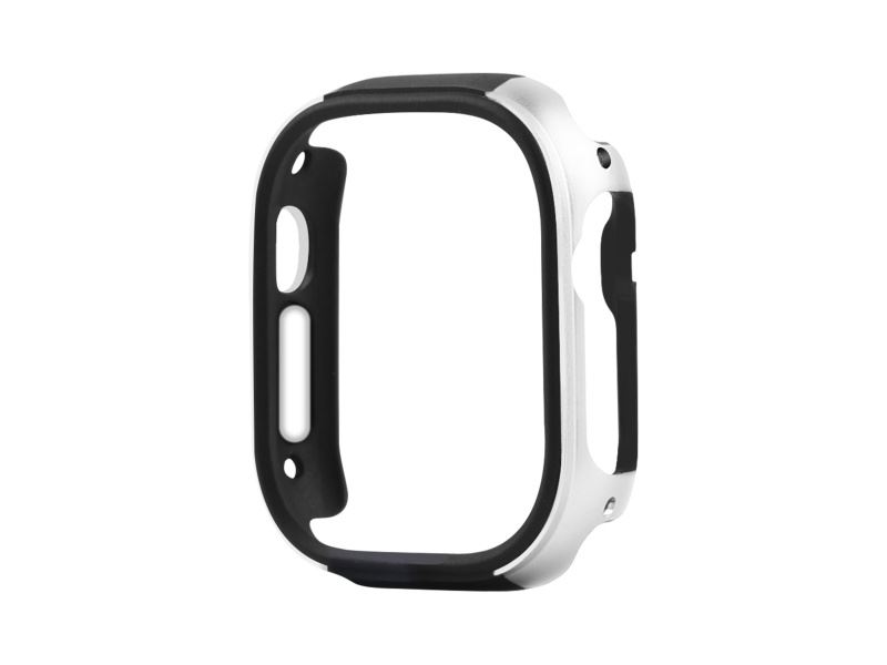 COTECi celoplošné ochranné hliníkové pouzdro pro Apple Watch Ultra 49mm stříbrná