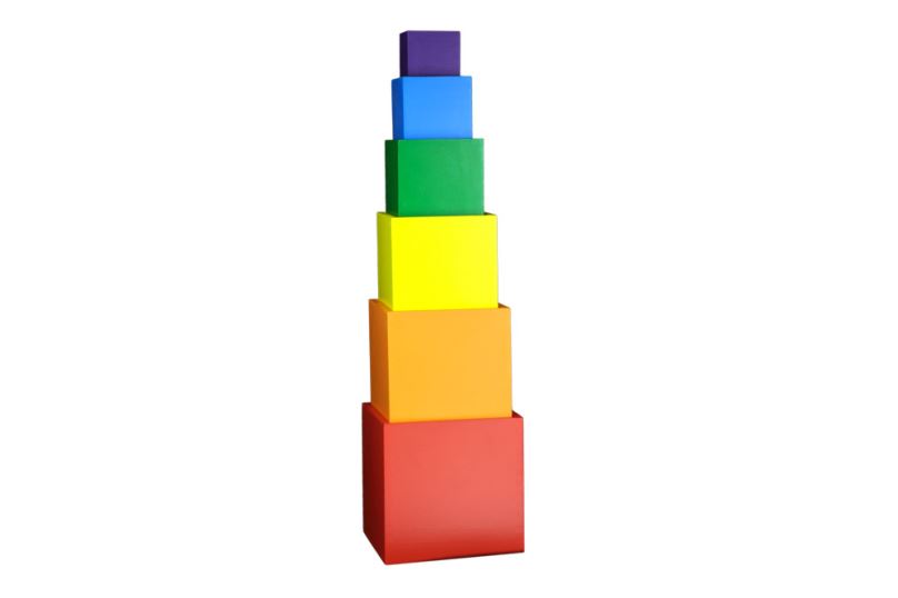 Moyo Montessori Stohovací barevné boxy