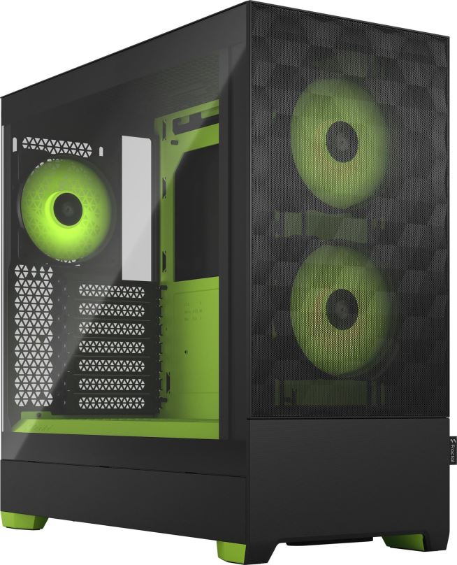 Počítačová skříň Fractal Design Pop Air RGB Green Core TG Clear Tint