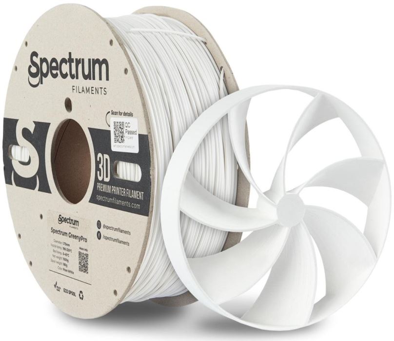 Filament Filament Spectrum GreenyPro 1.75mm Pure White 1kg