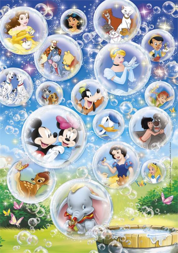 CLEMENTONI Puzzle Svět Disney 60 dílků