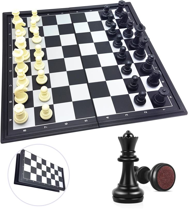 Stolní hra Lexibook Magnetické skládací šachy 32 cm