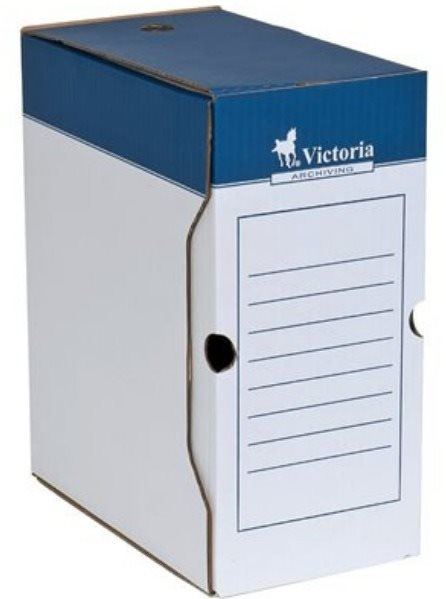 Archivační krabice VICTORIA 15 x 32 x 26 cm, modro-bílá