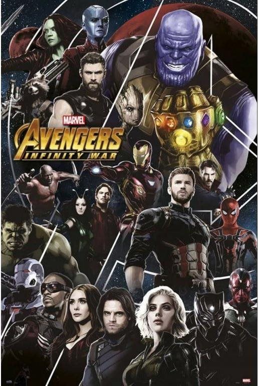 Plakát Marvel - Avengers Infinity War  - plakát