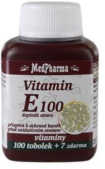 Vitamín E MedPharma Vitamin E 100 - 107 tob.