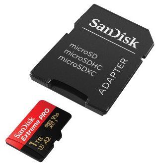 Paměťová karta SanDisk MicroSDXC Extreme Pro + SD adaptér