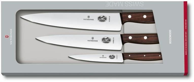 Sada nožů Victorinox sada kuchyňských nožů 3ks s dřevěnou rukojetí