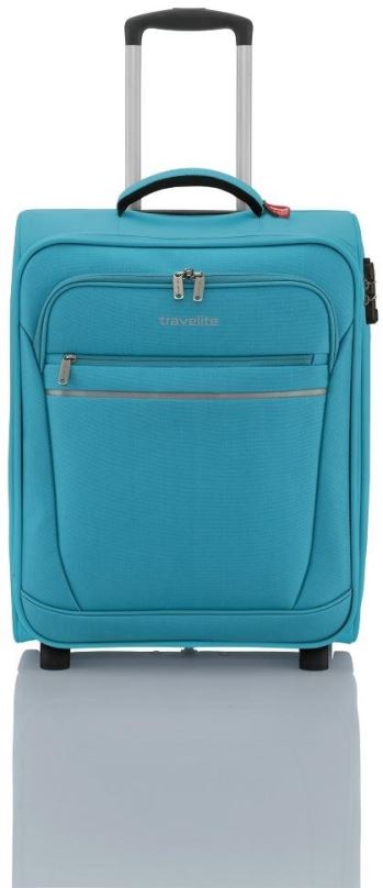 Cestovní kufr Travelite Cabin 2W S Turquoise 39 l