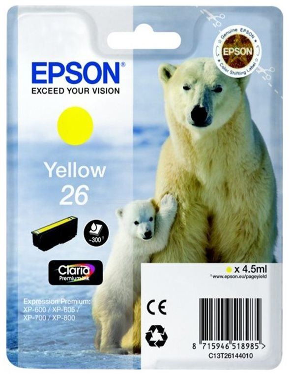 Cartridge Epson T2614 žlutá