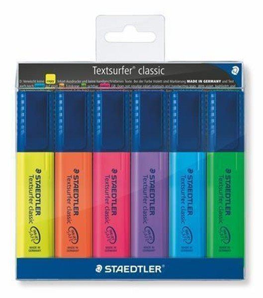 Zvýrazňovač STAEDTLER Textsurfer classic 364, 6ks