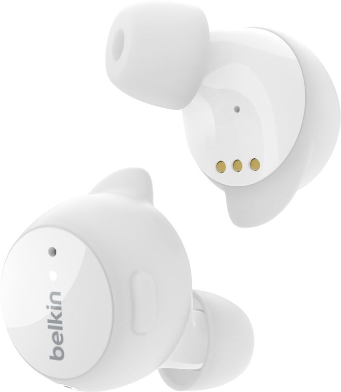 Bezdrátová sluchátka Belkin Soundform Immerse True Wireless Earbuds Noise Cancelling - bílá