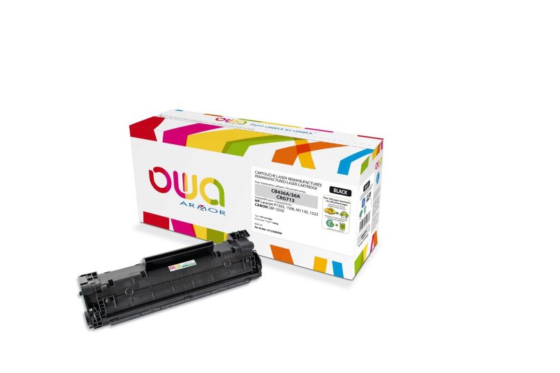 OWA Armor toner kompatibilní s HP P1505, CB436A, 2000st, černá/black