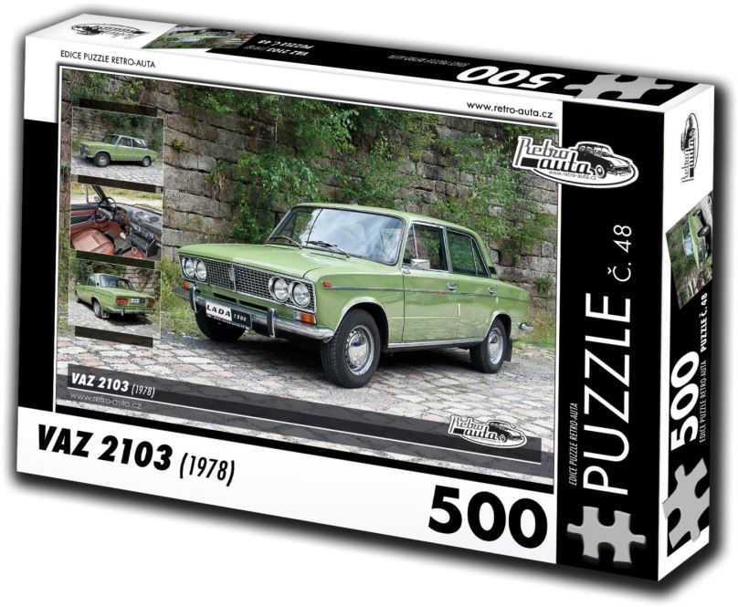 Puzzle Retro-auta Puzzle č. 48 Vaz 2103 (1978) 500 dílků