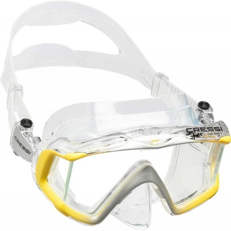 Potápěčské brýle Cressi LIBERTY, transparentní/žlutá