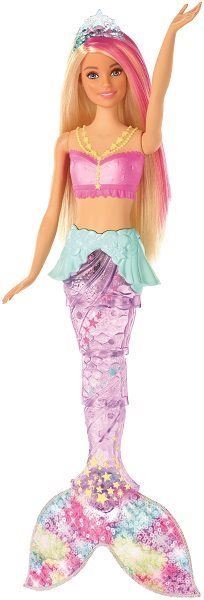 Panenka Barbie Svítící mořská panna s pohyblivým ocasem