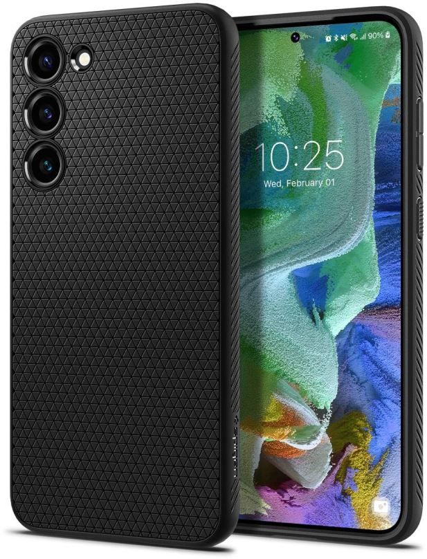 Kryt na mobil Spigen Liquid Air Black Samsung Galaxy S23+