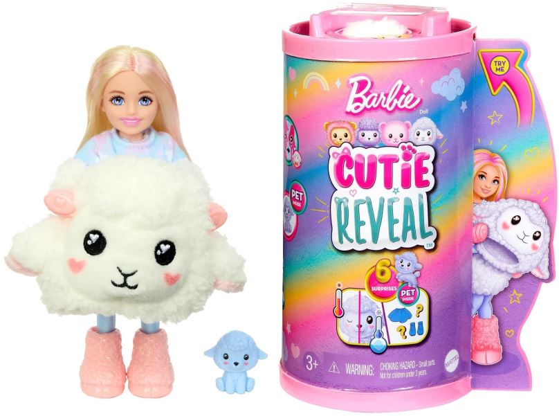 Panenka Barbie Cutie Reveal Chelsea pastelová edice - Ovce