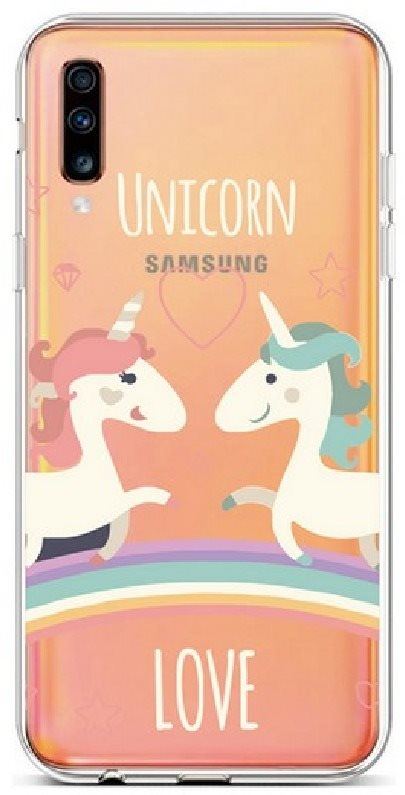 Kryt na mobil TopQ Samsung A70 silikon Unicorn Love 42008
