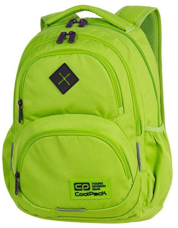 Školní batoh COOLPACK Zelený Dart XL lemon/violet