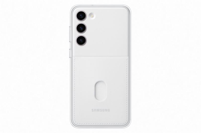 Kryt na mobil Samsung Galaxy S23+ Ochranný kryt Frame bílý