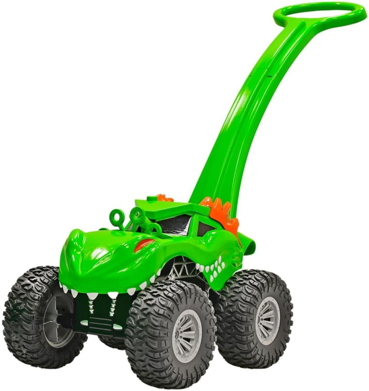 Bublifuk Auto dinosaurus monster truck s bublifukovačem na baterie s náplní zelené