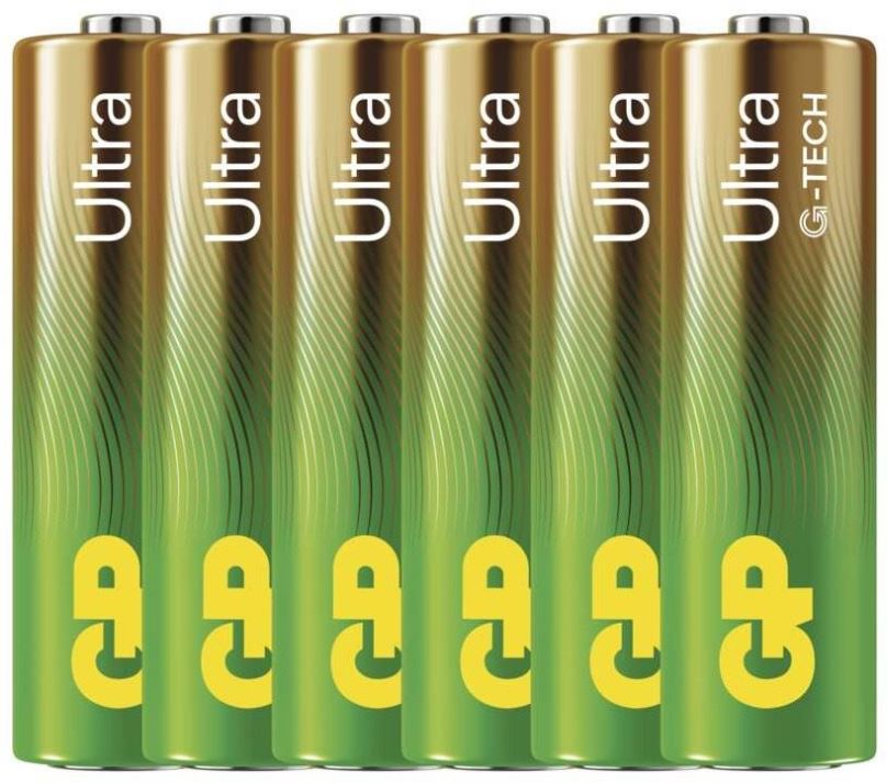 Jednorázová baterie GP Alkalická baterie Ultra AA (LR6), 6 ks