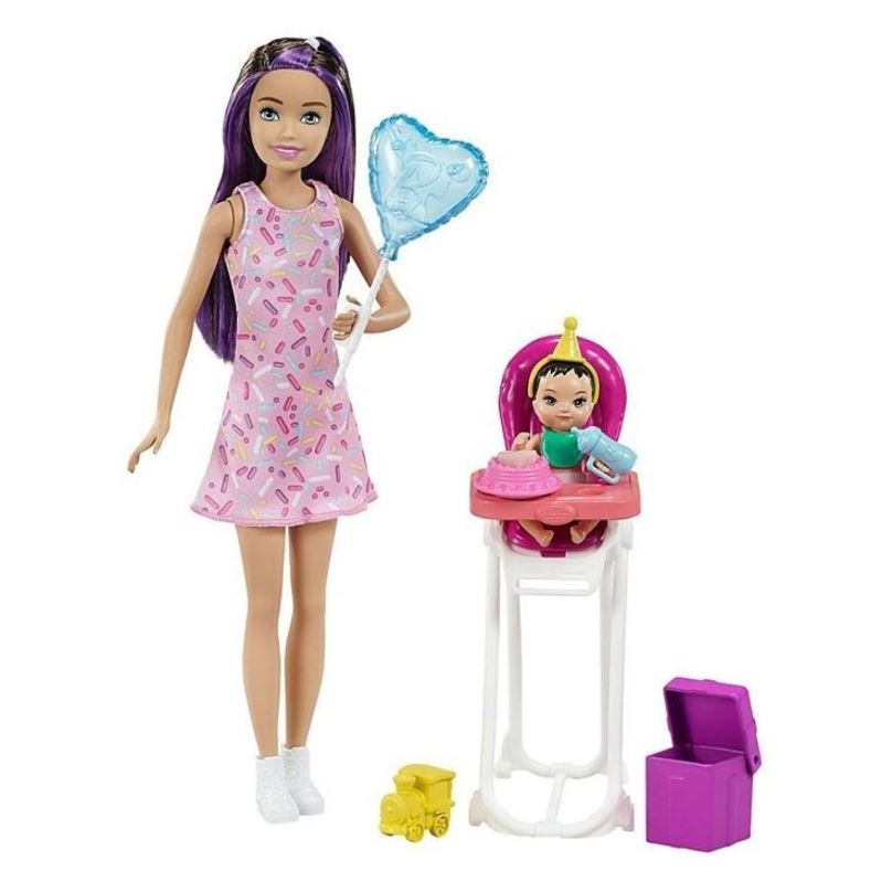 Barbie Chůva herní set Narozeniny, Mattel GRP40