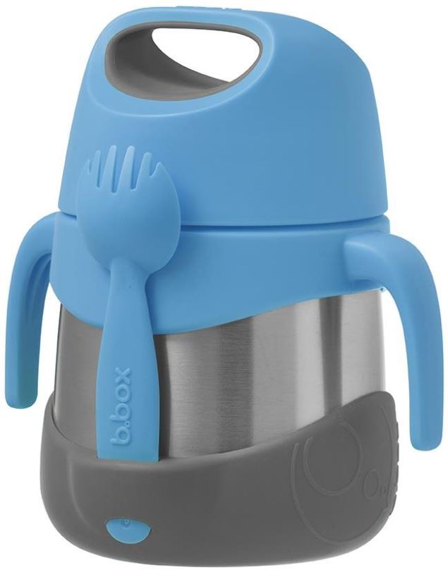 Dětská termoska B.box Termoska na jídlo modrá/šedá 335 ml