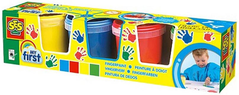 Prstové barvy SES Moje první prstové barvy 4 x 150 ml