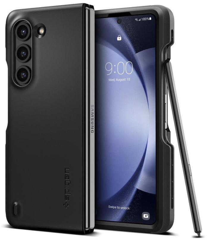 Kryt na mobil Spigen Thin Fit P (S Pen) Black Samsung Galaxy Z Fold5