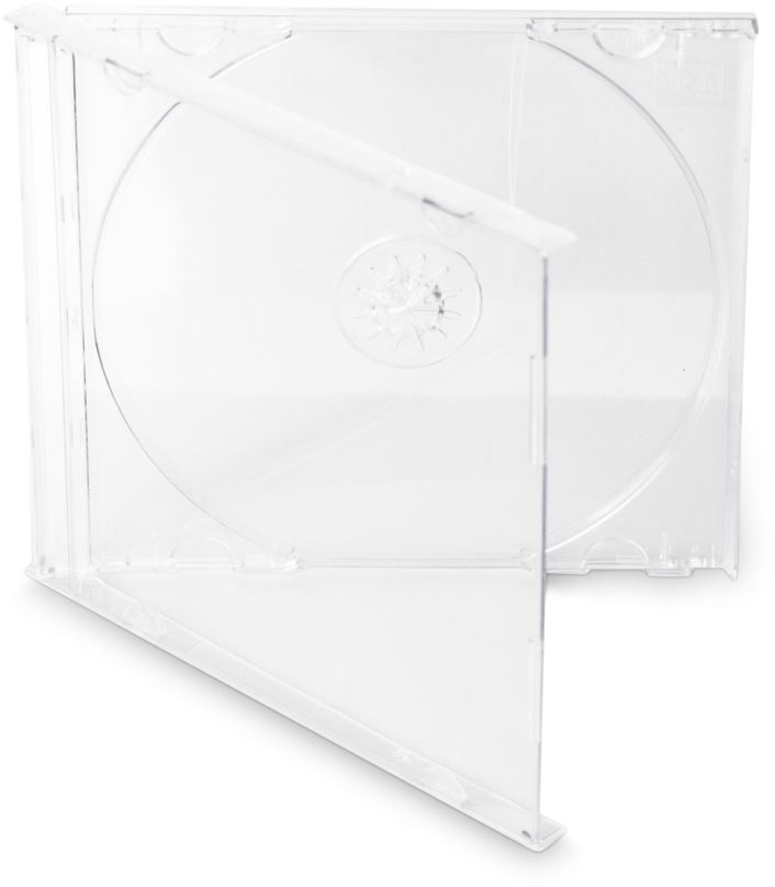 Obal na CD/DVD Cover IT Krabička na 1ks - čirá (transparent), 10mm, 10ks/bal