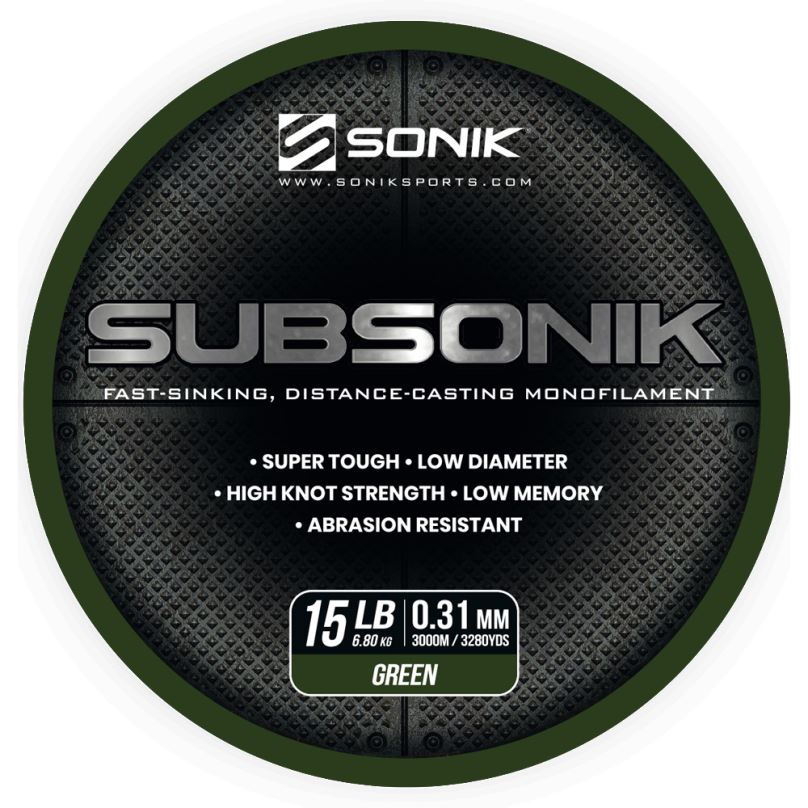 Sonik Vlasec Subsonik Green 3000m 0,28mm 12lb