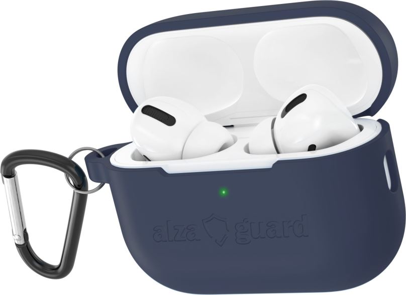 Pouzdro na sluchátka AlzaGuard Skinny Silicone Case pro Airpods Pro 2022 modré