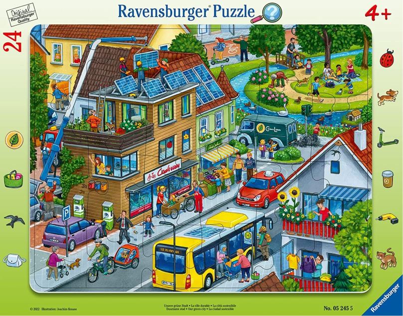 RAVENSBURGER Puzzle Naše zelené město 24 dílků