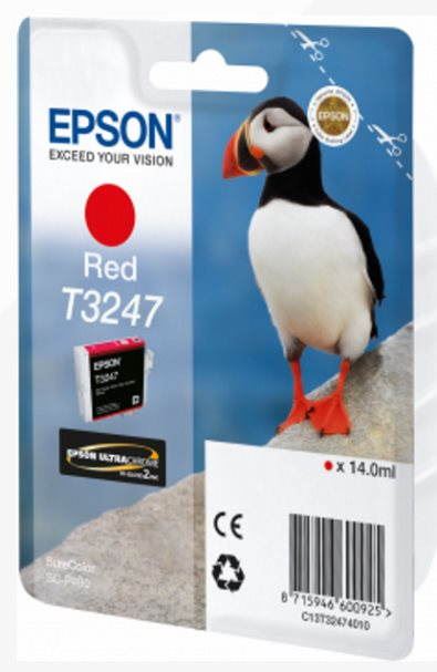 Cartridge Epson T3247 červená