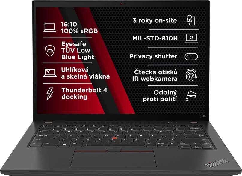 Notebook Lenovo ThinkPad P14s Gen 4 Villi Black