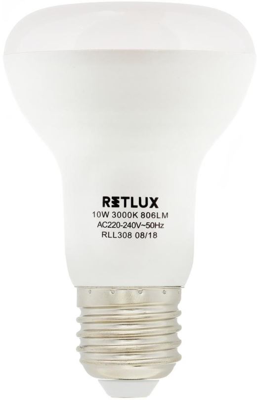 LED žárovka RETLUX RLL 308 R63 E27 Spot 10W WW