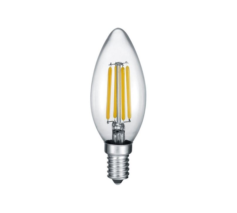 Trio 989-4470 LED filamentová žárovka Kerze 1x4W | E14 | 470lm | 2700K - SwitchDimmer